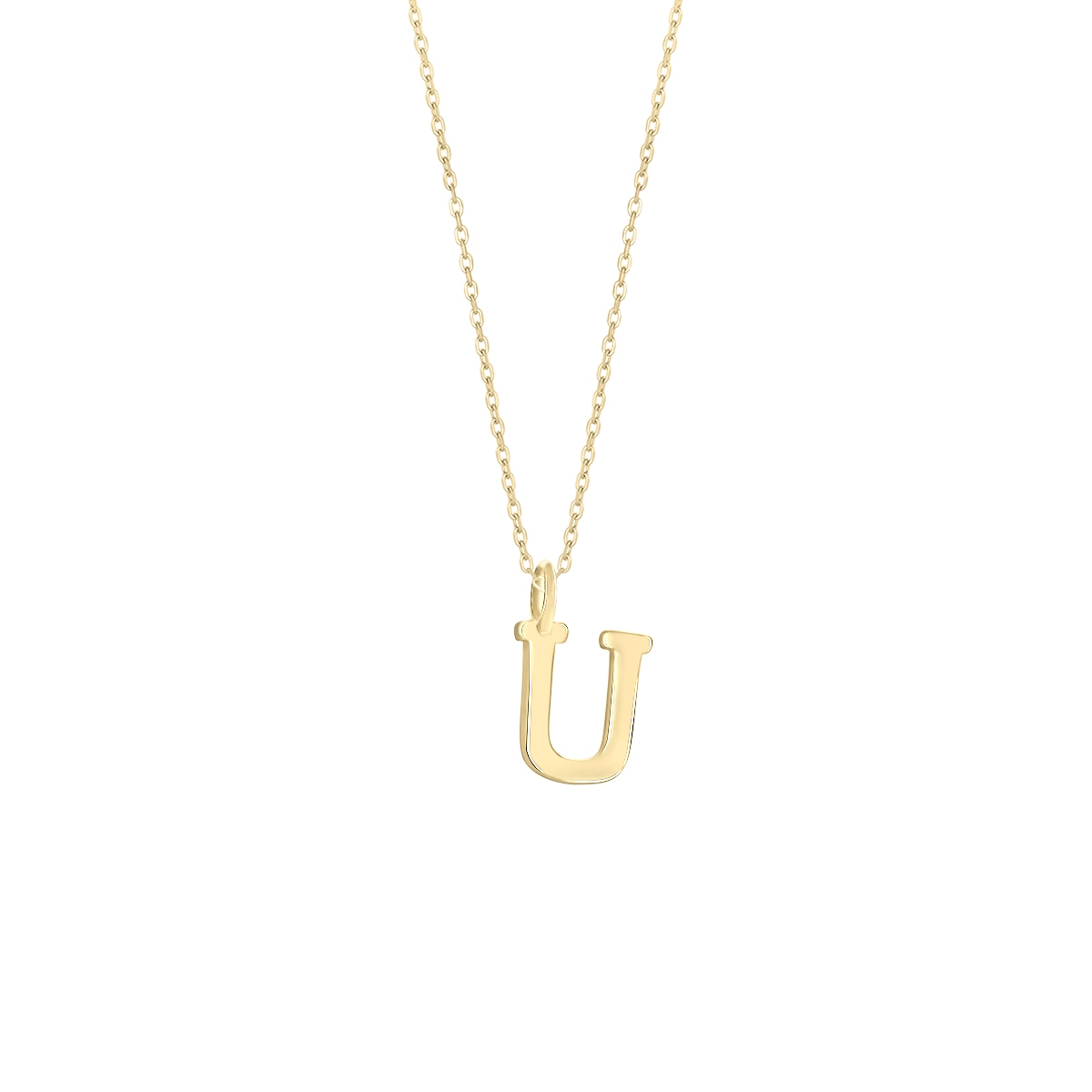 Naszyjnik srebrny z Literką U - Picky Pica Say My Name