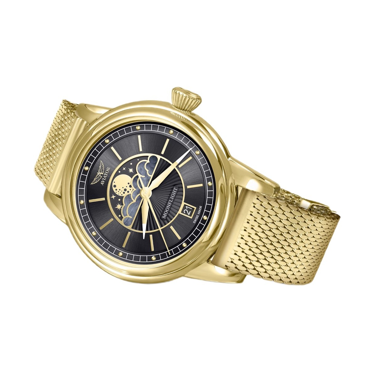 ZEGAREK AVIATOR DOUGLAS MOONFLIGHT