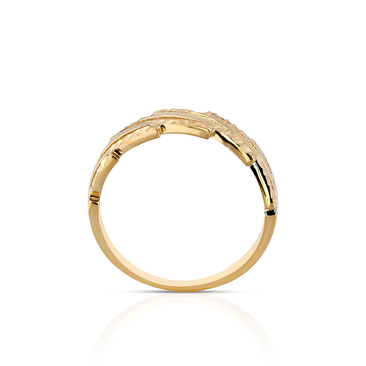 Pierścionek złoty ażurowy