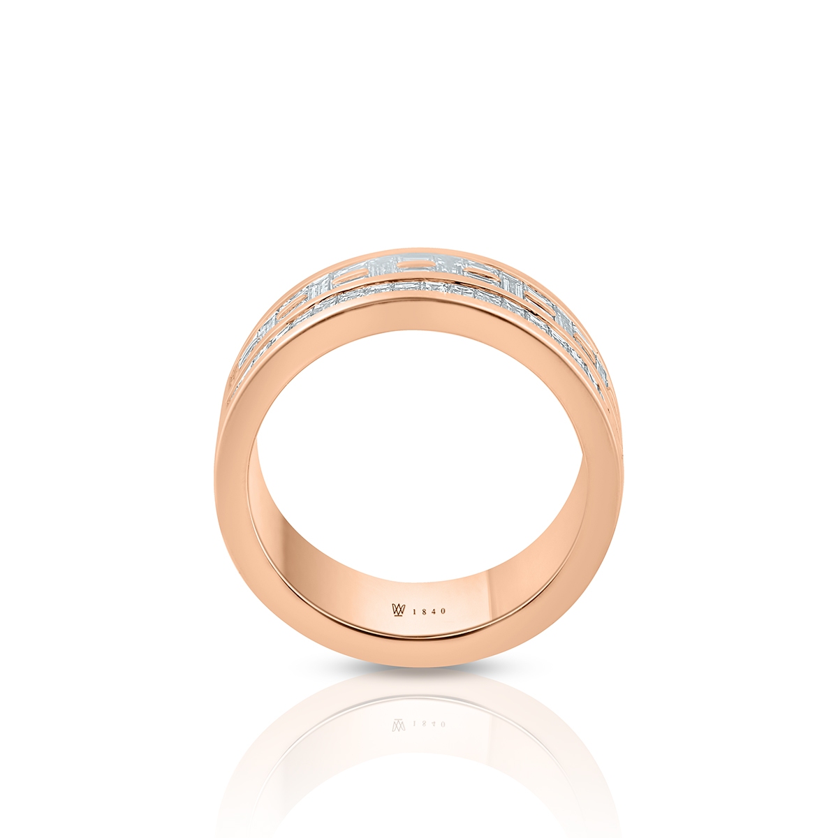 Pierścionek złoty z diamentami