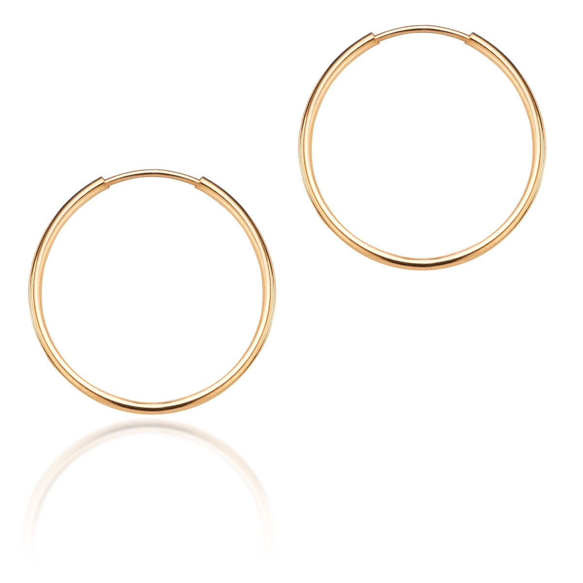 Kolczyki złote koła