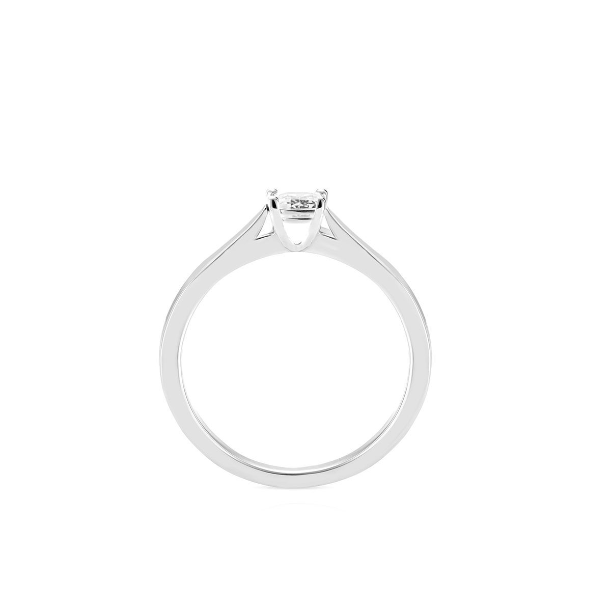 Pierścionek białe złoto z diamentem