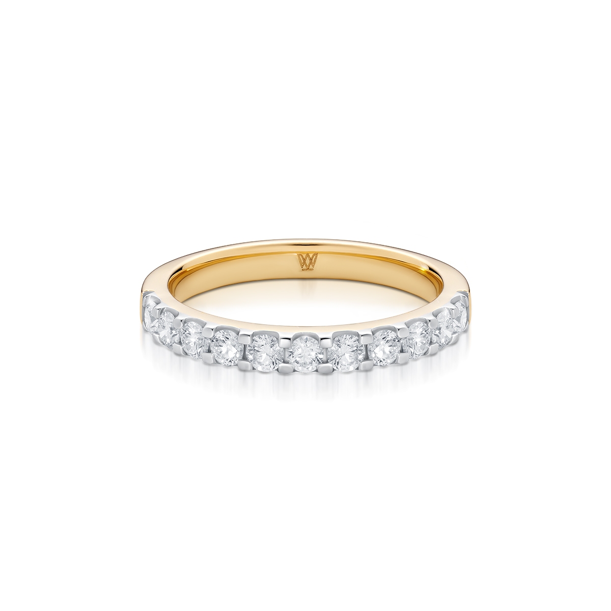 Pierścionek złoty z diamentami