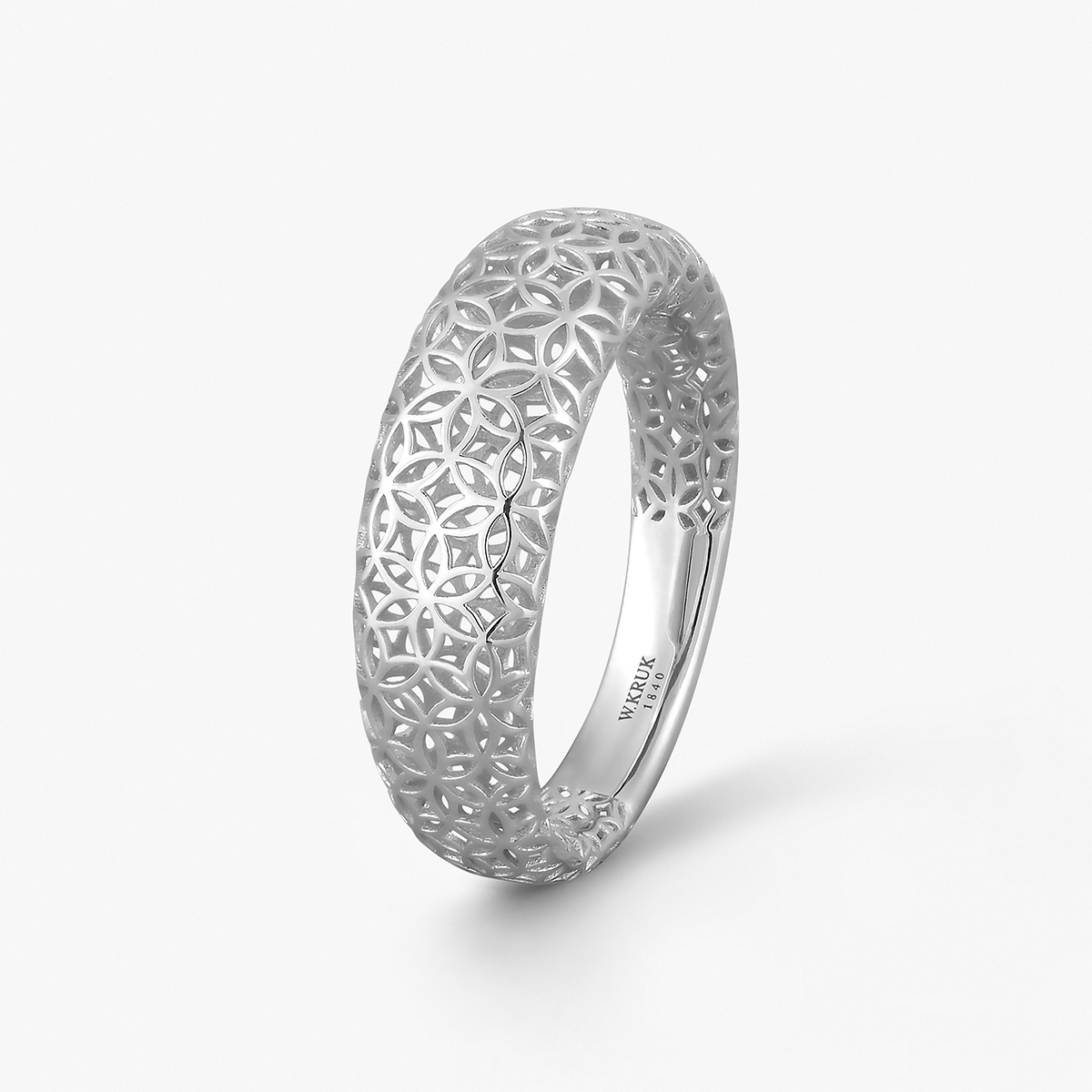 Pierścionek srebrny ażurowy