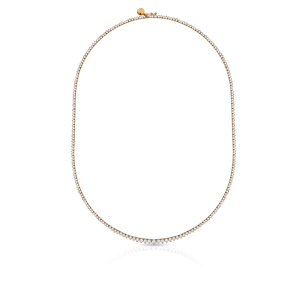 Naszyjnik złoty z brylantami