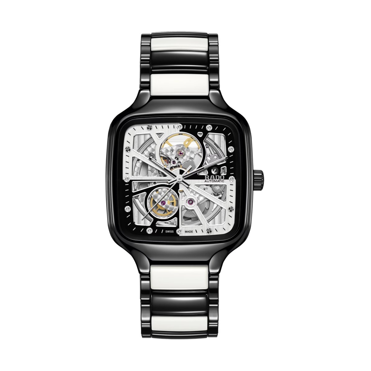 ZEGAREK RADO TRUE SQUARE AUTOMATIC OPEN HEART DIAMONDS LIMITED EDITION