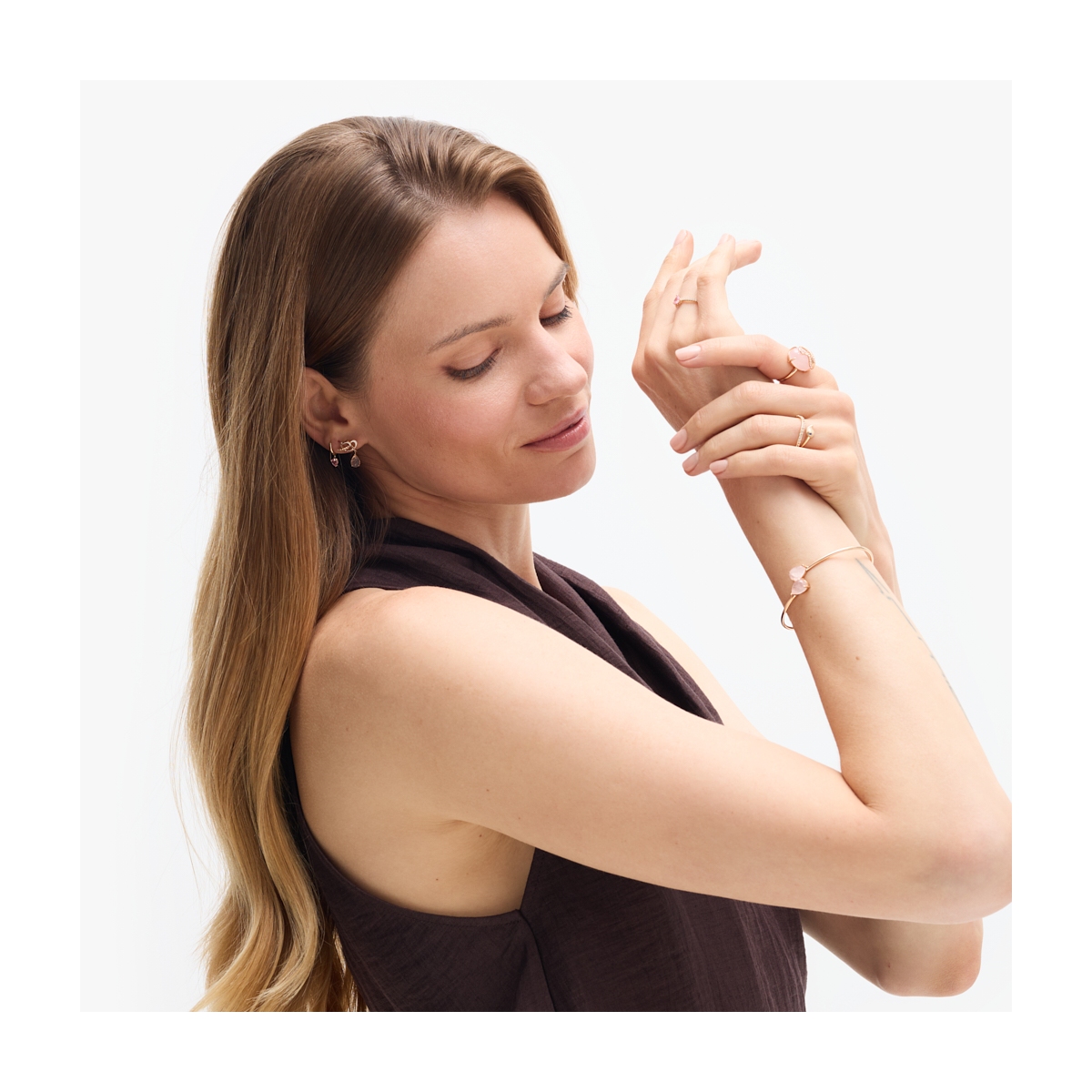 Bransoleta złota Balerina