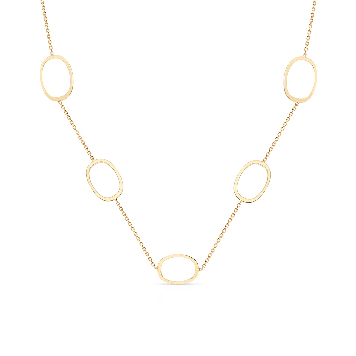 Naszyjnik złoty geometryczny