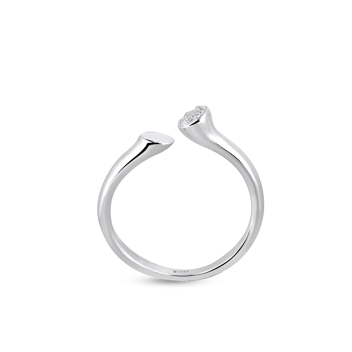 Pierścionek srebrny z cyrkoniami