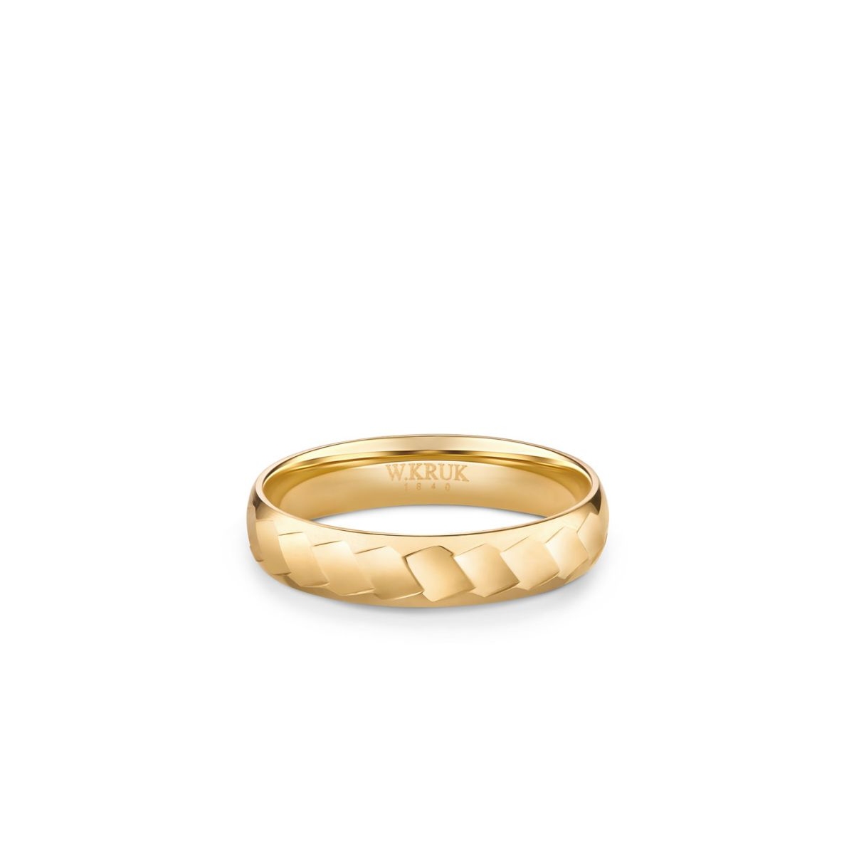 Obrączka złota SHINY męska
