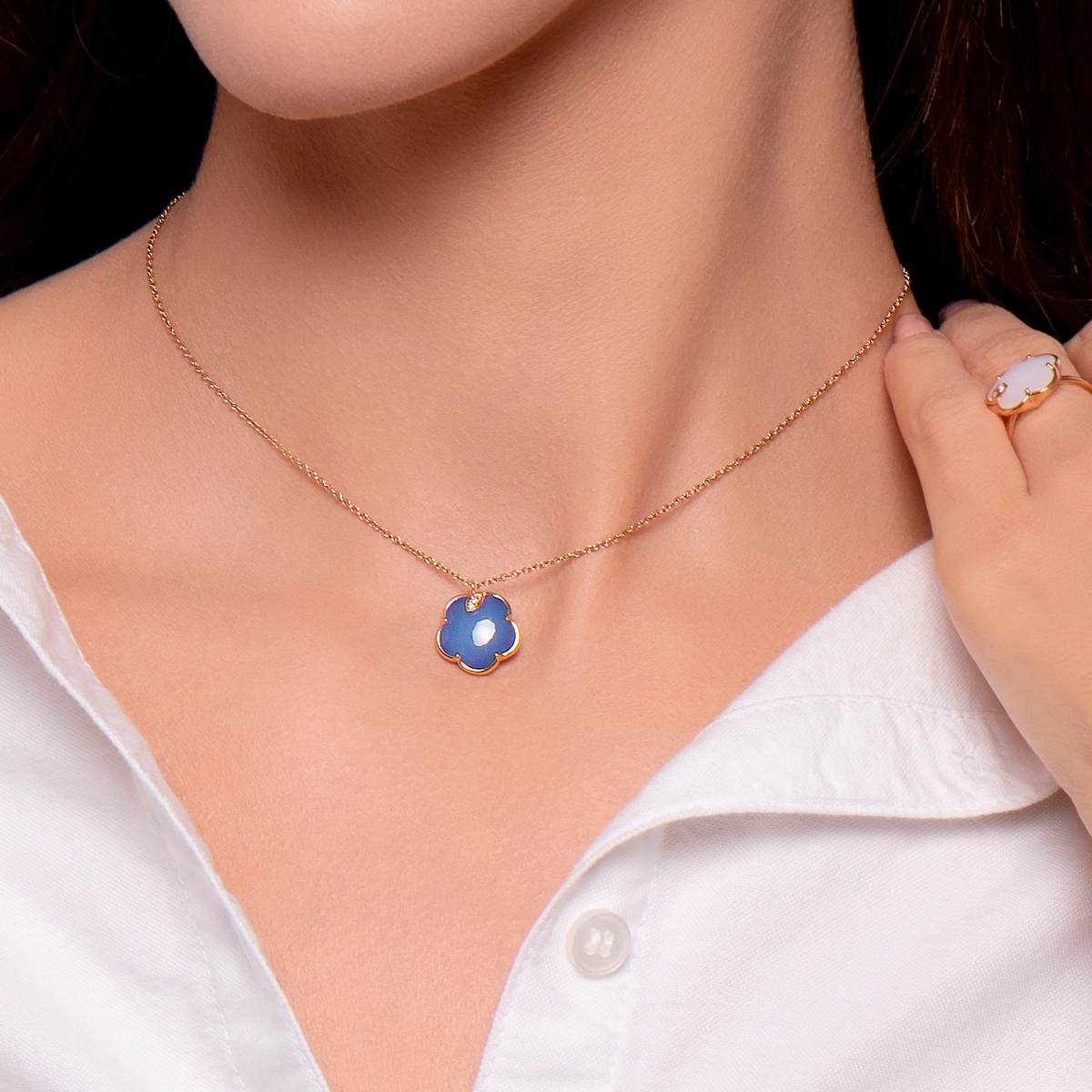 Naszyjnik różowe złoto Pasquale Bruni