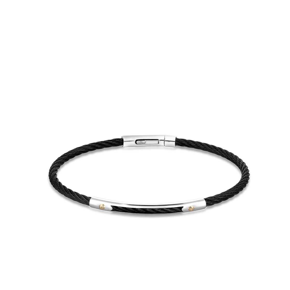 Bransoleta stal i złoto