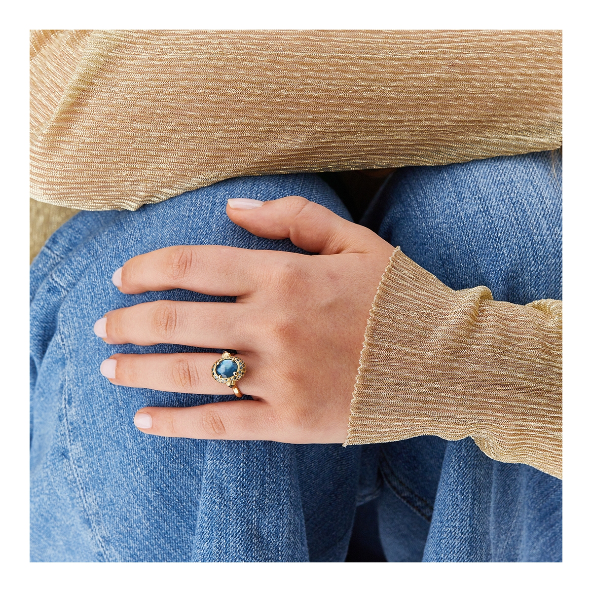 Pierścionek złoty Nanis