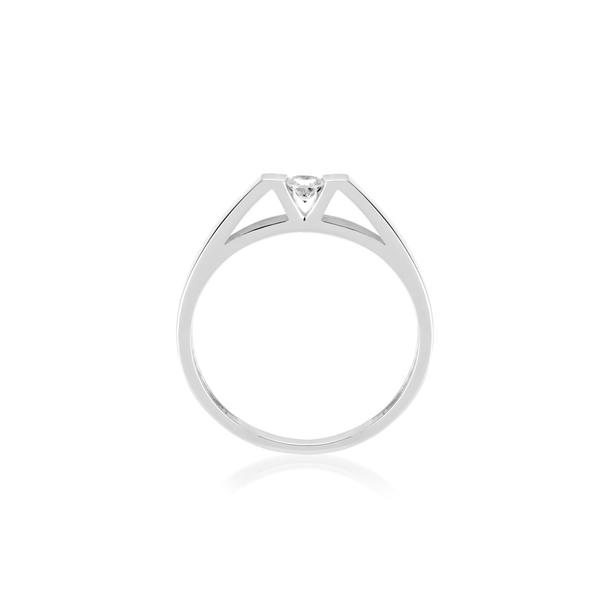 Pierścionek zaręczynowy złoty Nowoczesny