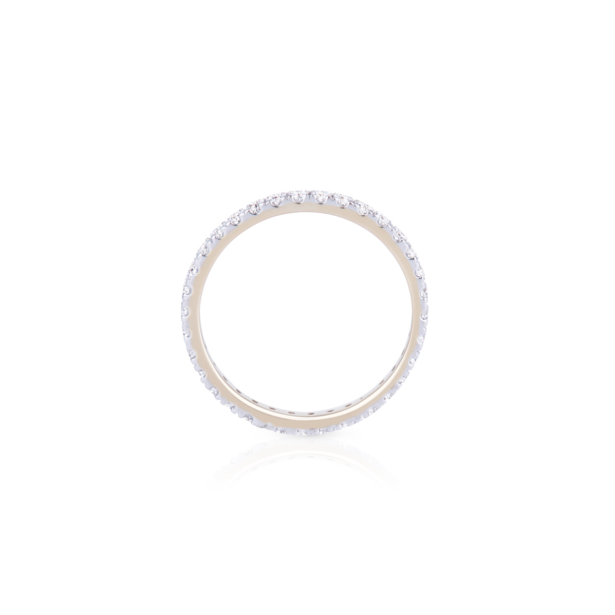 Pierścionek złoty z brylantami