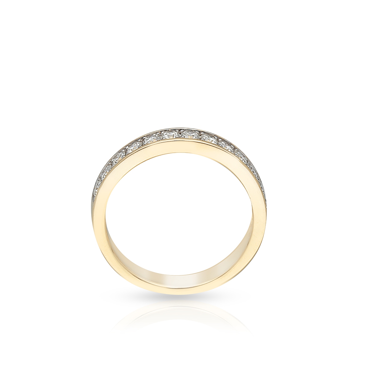 Pierścionek złoty z brylantami