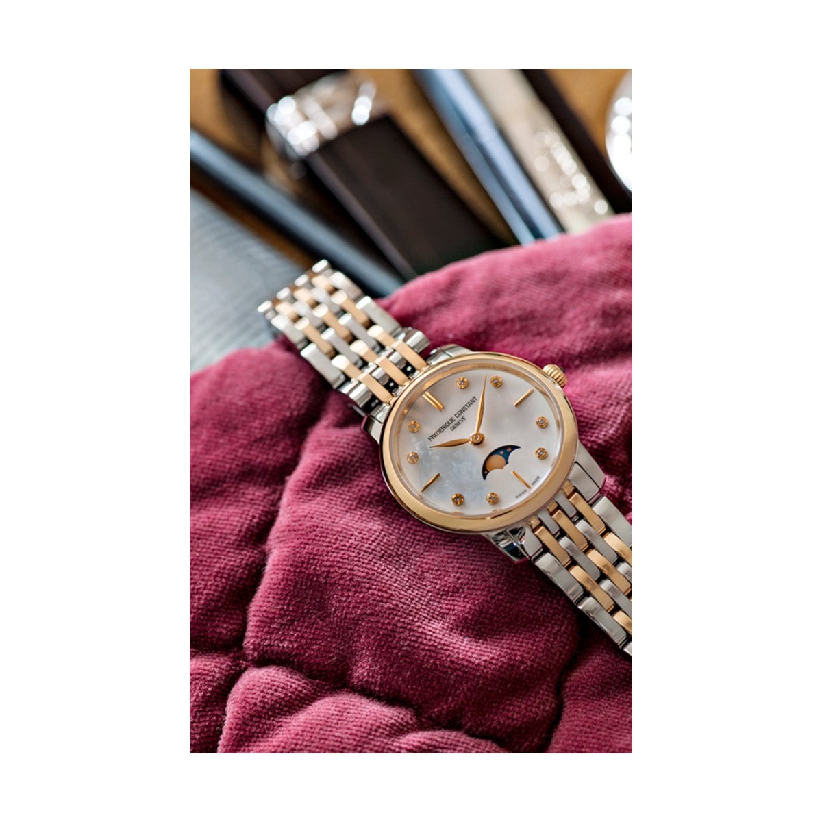 ZEGAREK FREDERIQUE CONSTANT CLASSICS SLIMLINE LADIES MOONPHASE