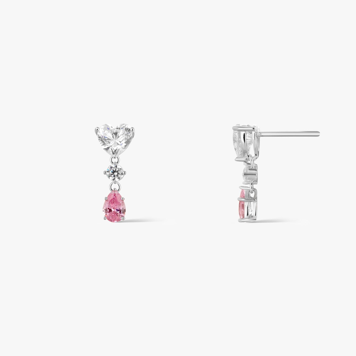 Kolczyki srebrne z cyrkoniami Ceremonials