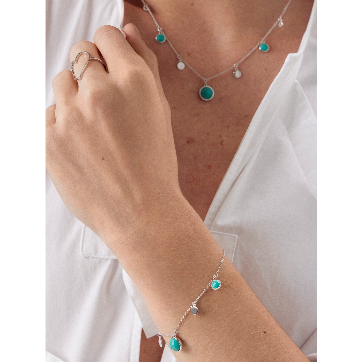 Bransoletka srebrna Laguna