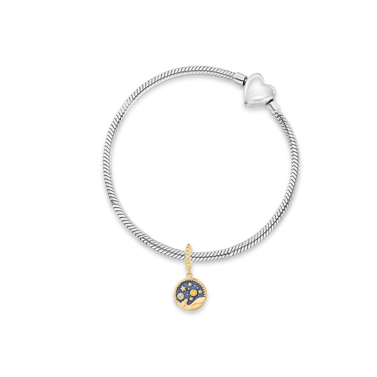 Zawieszka srebrna z niebieską emalią Lovely Beads