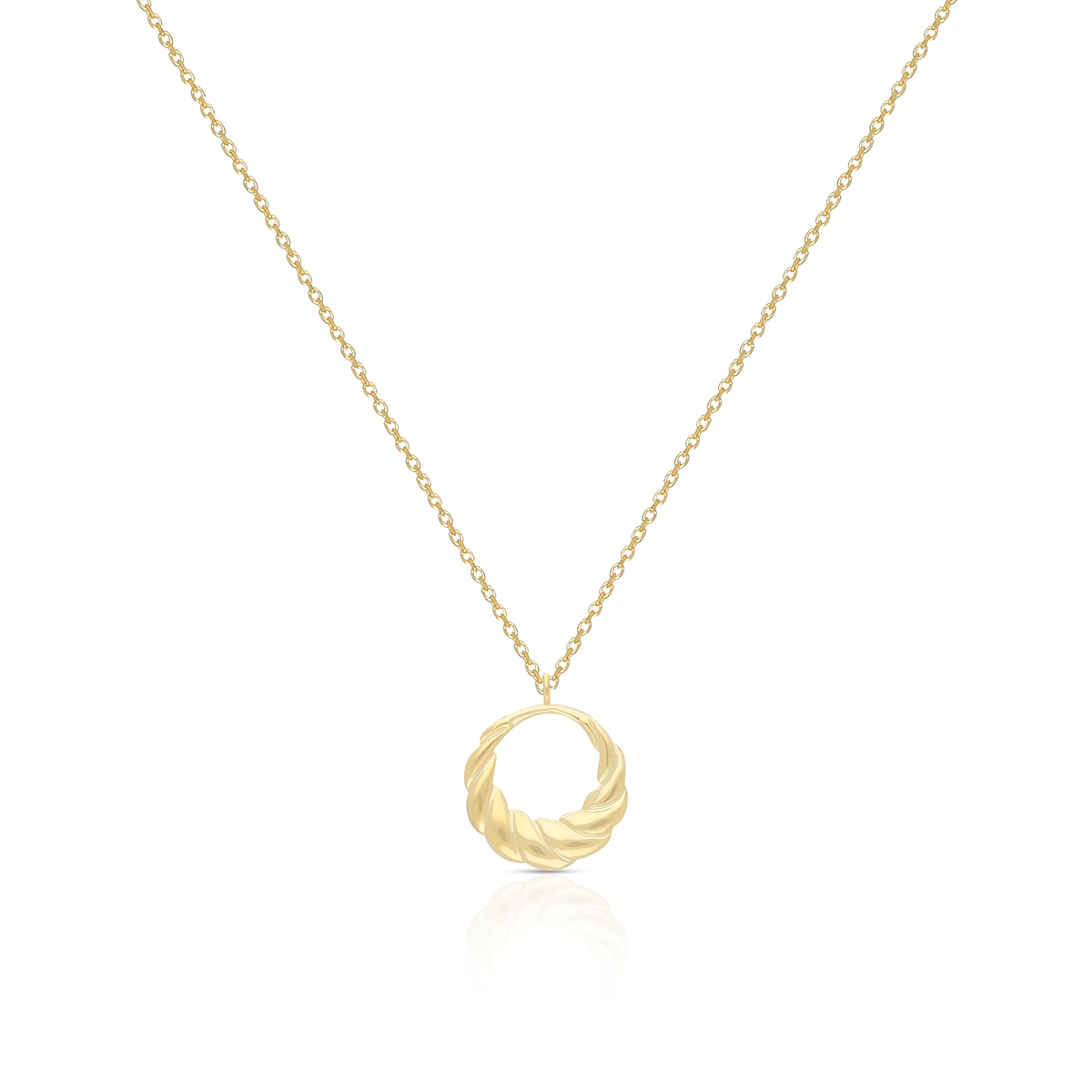 Naszyjnik złoty spirala