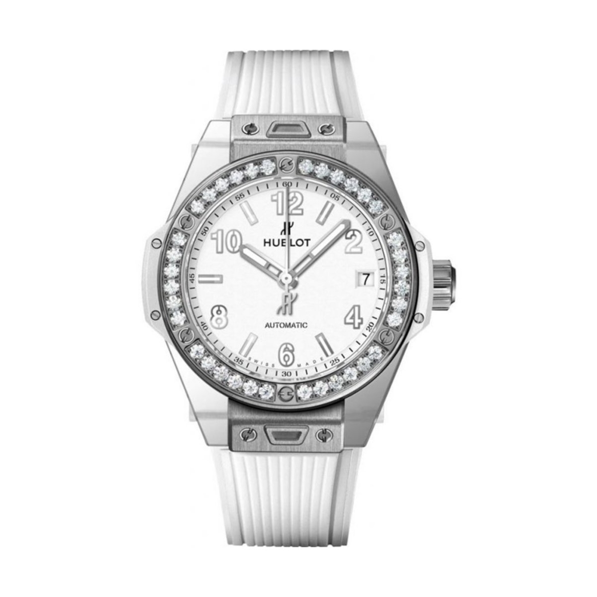 ZEGAREK HUBLOT BIG BANG ONE CLICK STEEL WHITE DIAMONDS