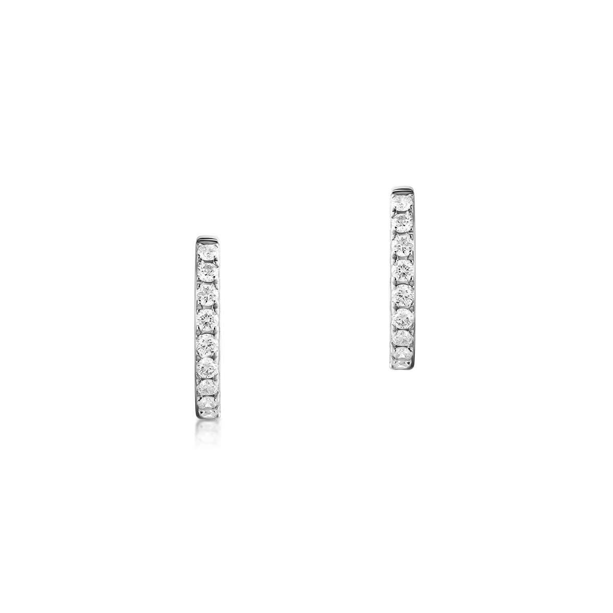 Kolczyki białe złoto z brylantami