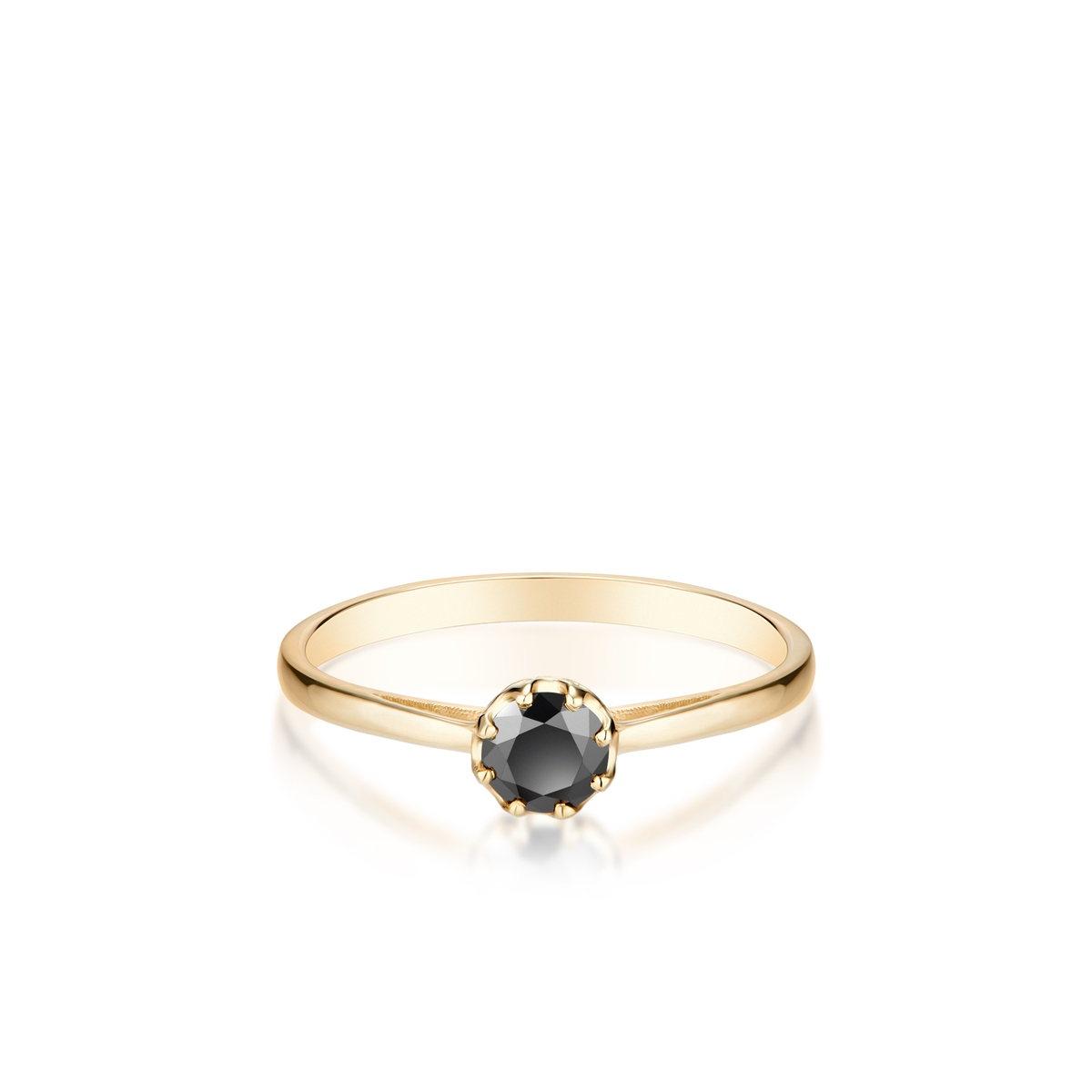 Pierścionek zaręczynowy złoty Tajemniczy