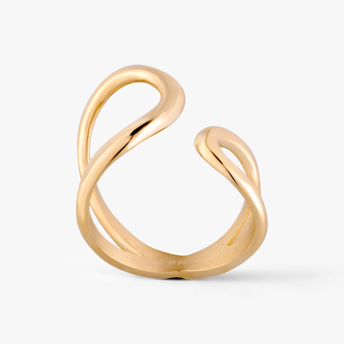 Pierścionek Gold Wave Lush