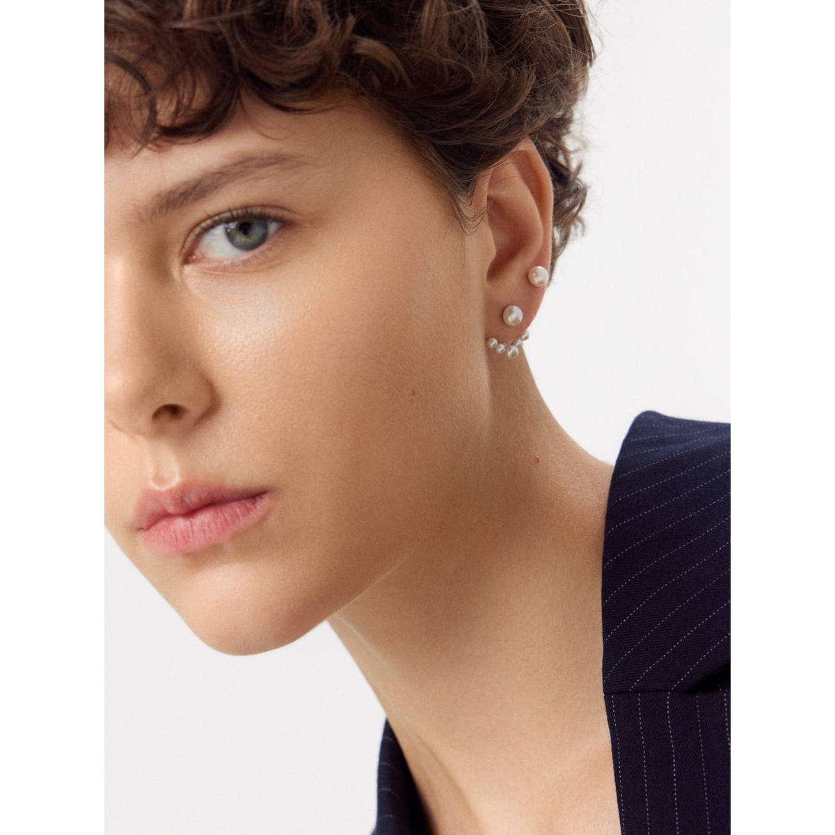 Kolczyki srebrne z perłami