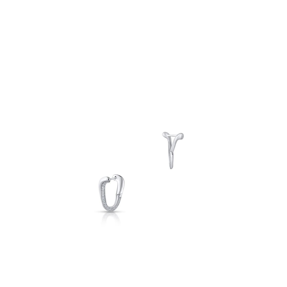 Kolczyki białe złoto z brylantami