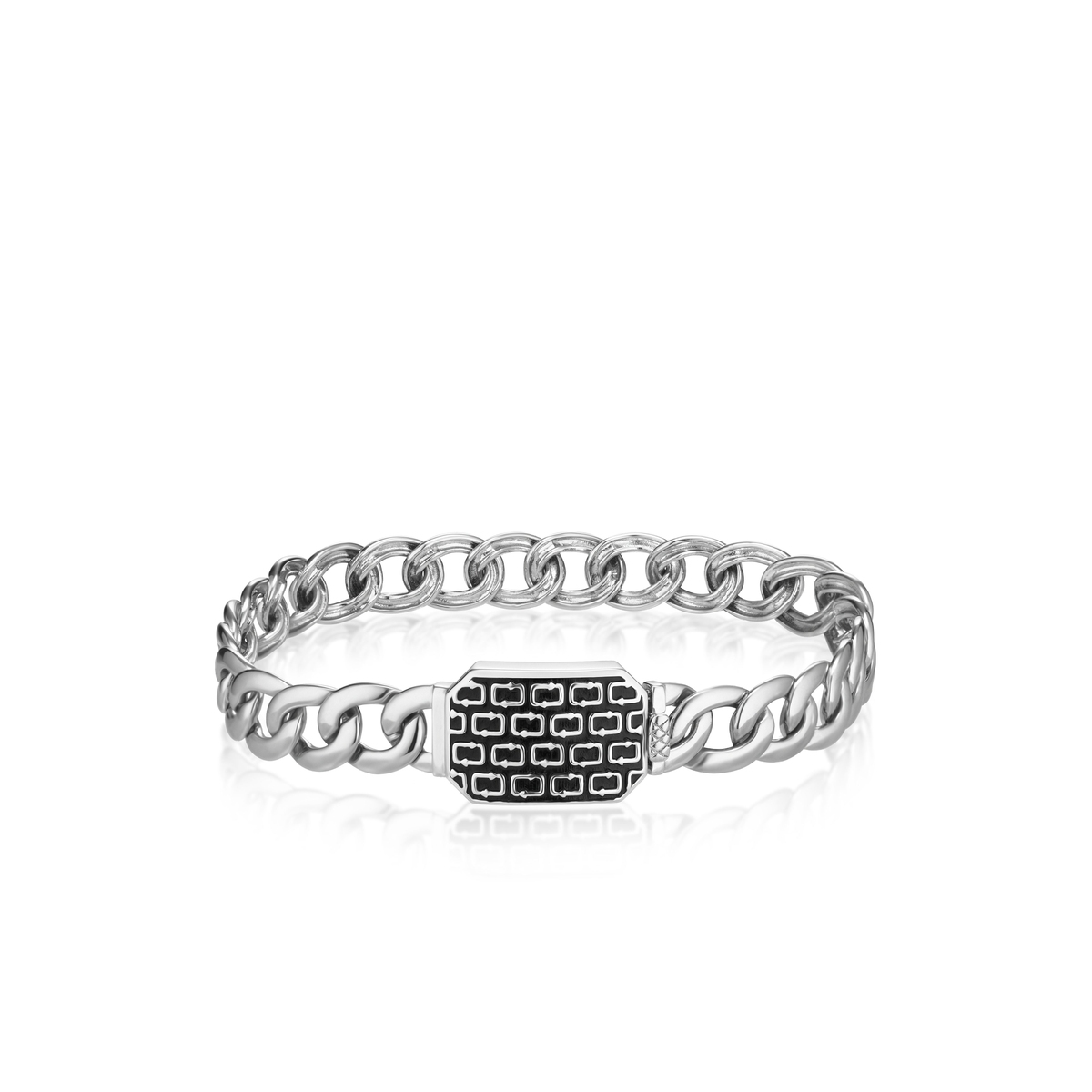 Bransoleta srebrna męska Longplay