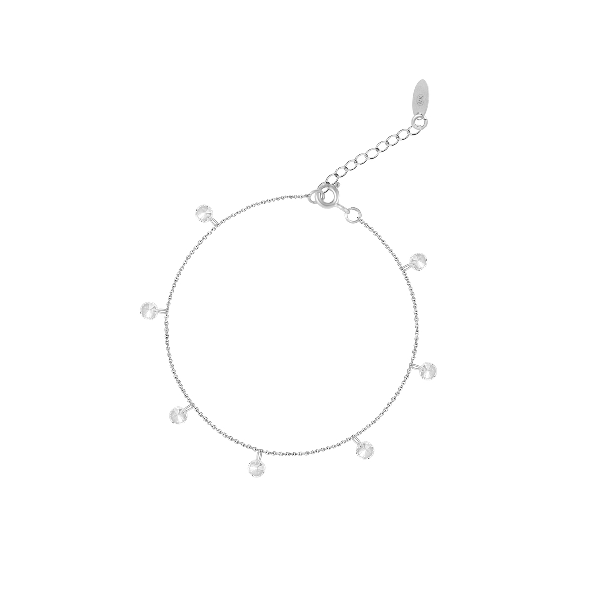 Bransoletka srebrna z cyrkoniami