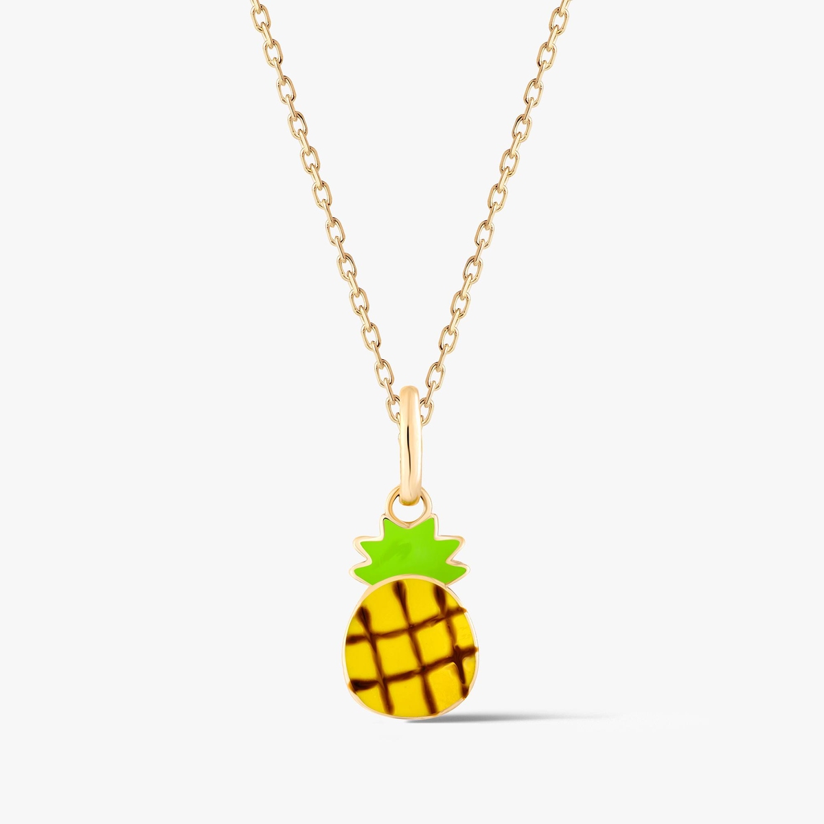 Wisiorek złoty ananas