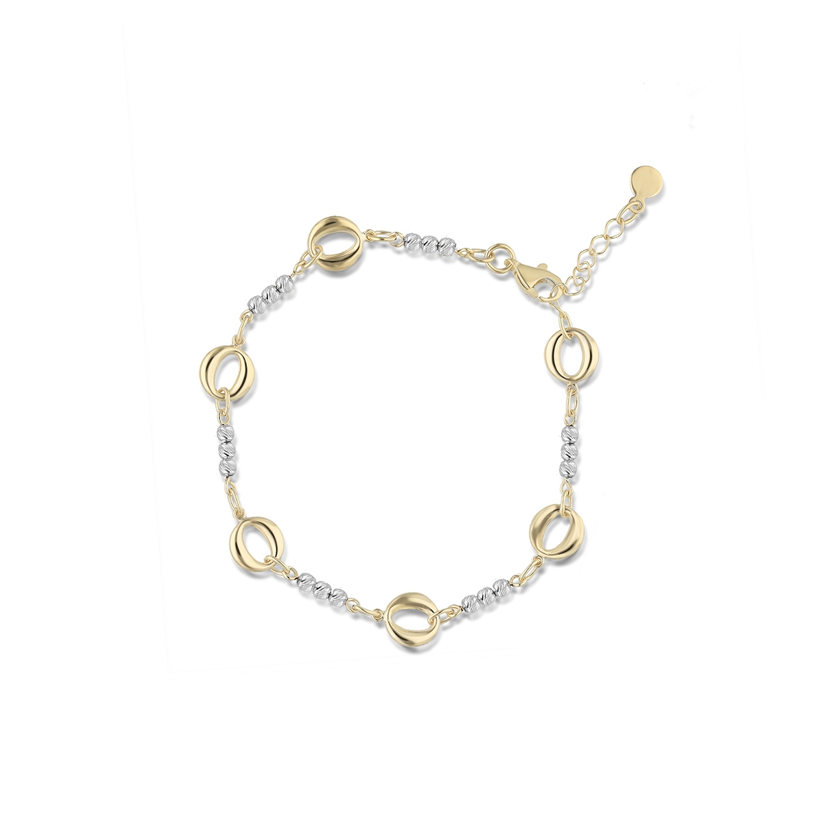 Bransoleta złota bicolor