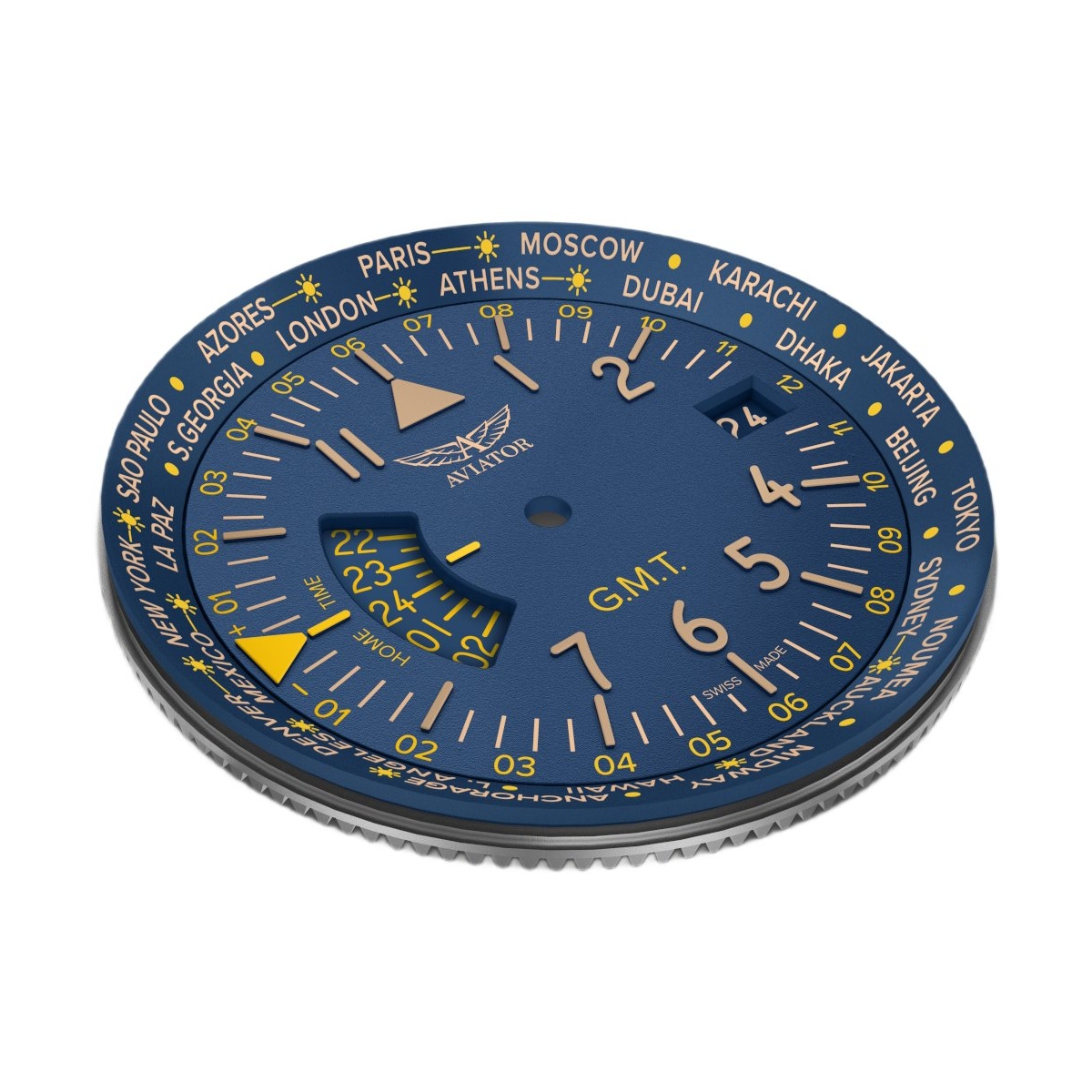 ZEGAREK AVIATOR AIRACOBRA GMT