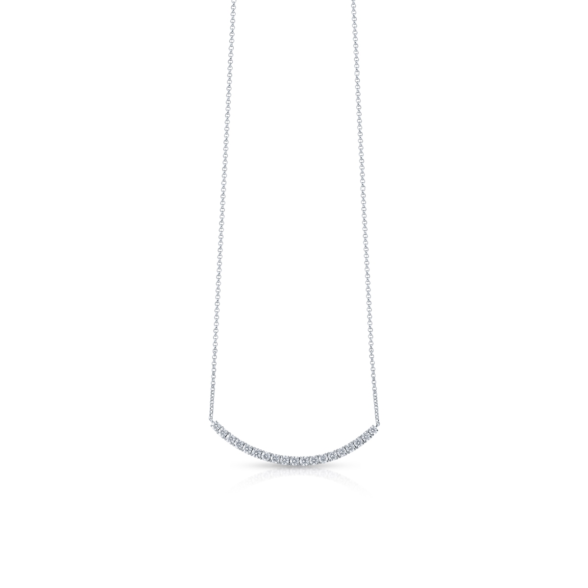 Naszyjnik białe złoto z brylantami