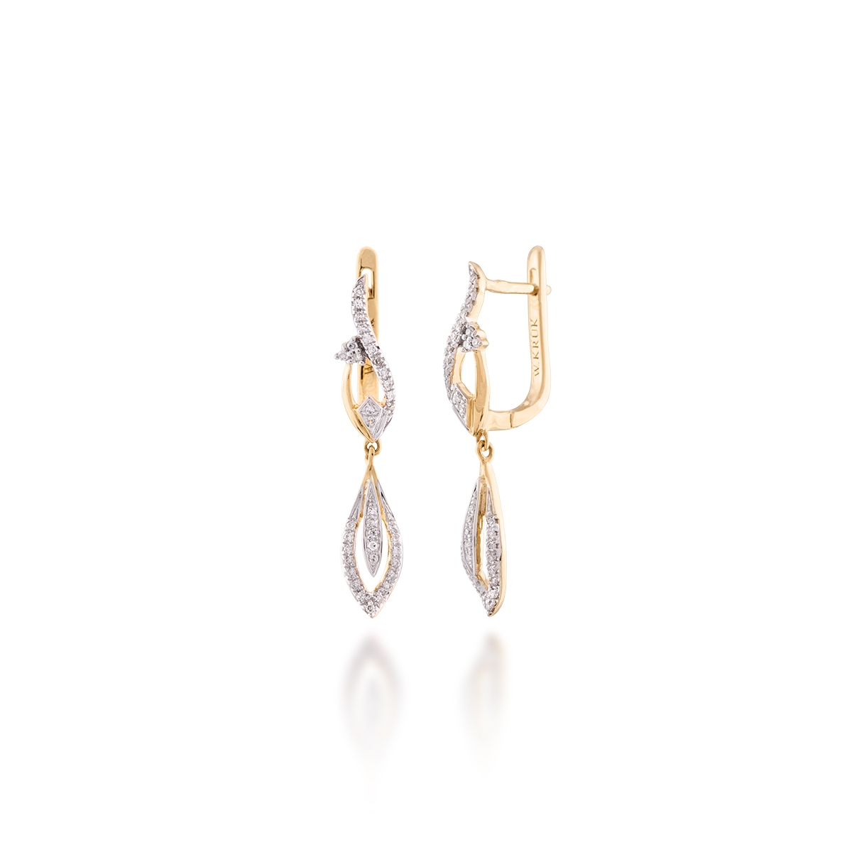 Kolczyki złote W.KRUK