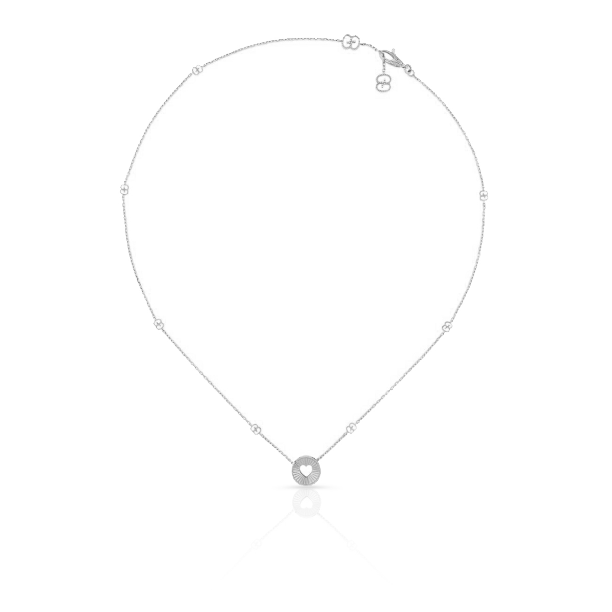 Naszyjnik białe złoto Gucci