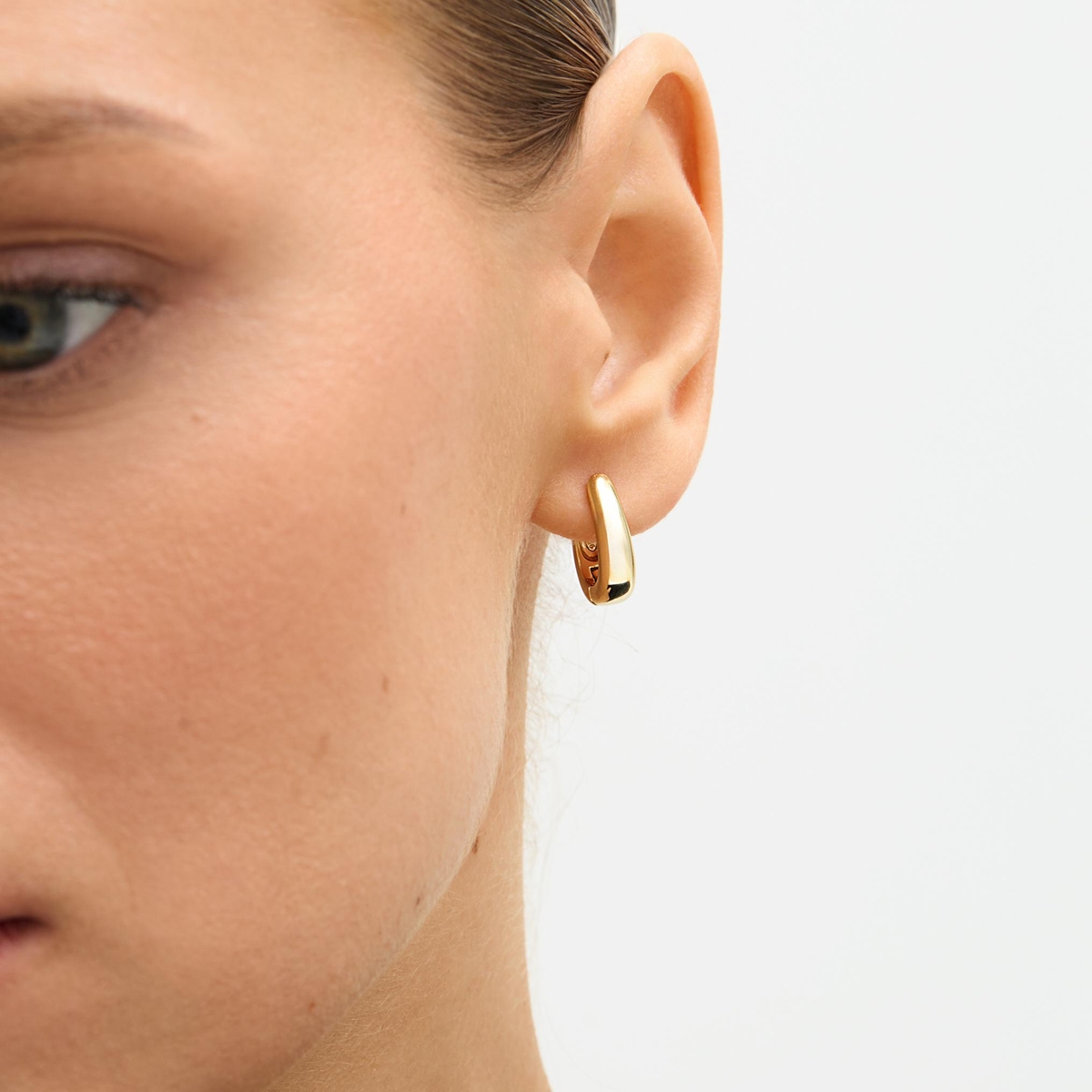 Kolczyki srebrne pozłacane koła