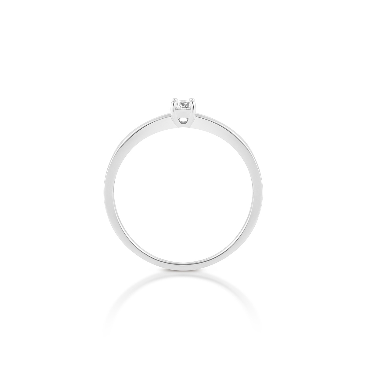 Pierścionek zaręczynowy złoty Szczęśliwy