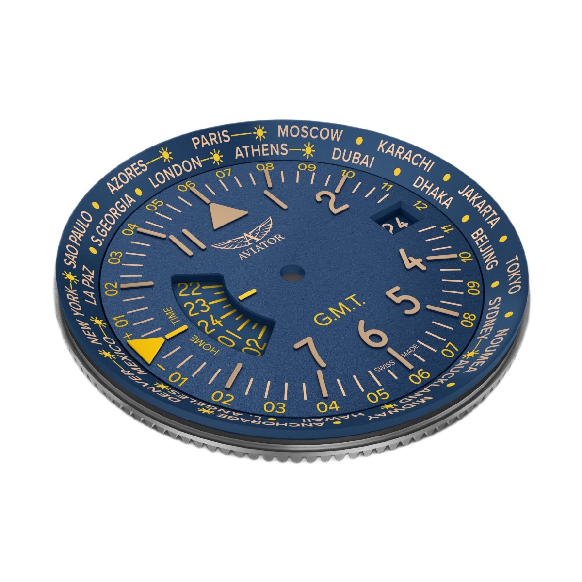 ZEGAREK AVIATOR AIRACOBRA GMT