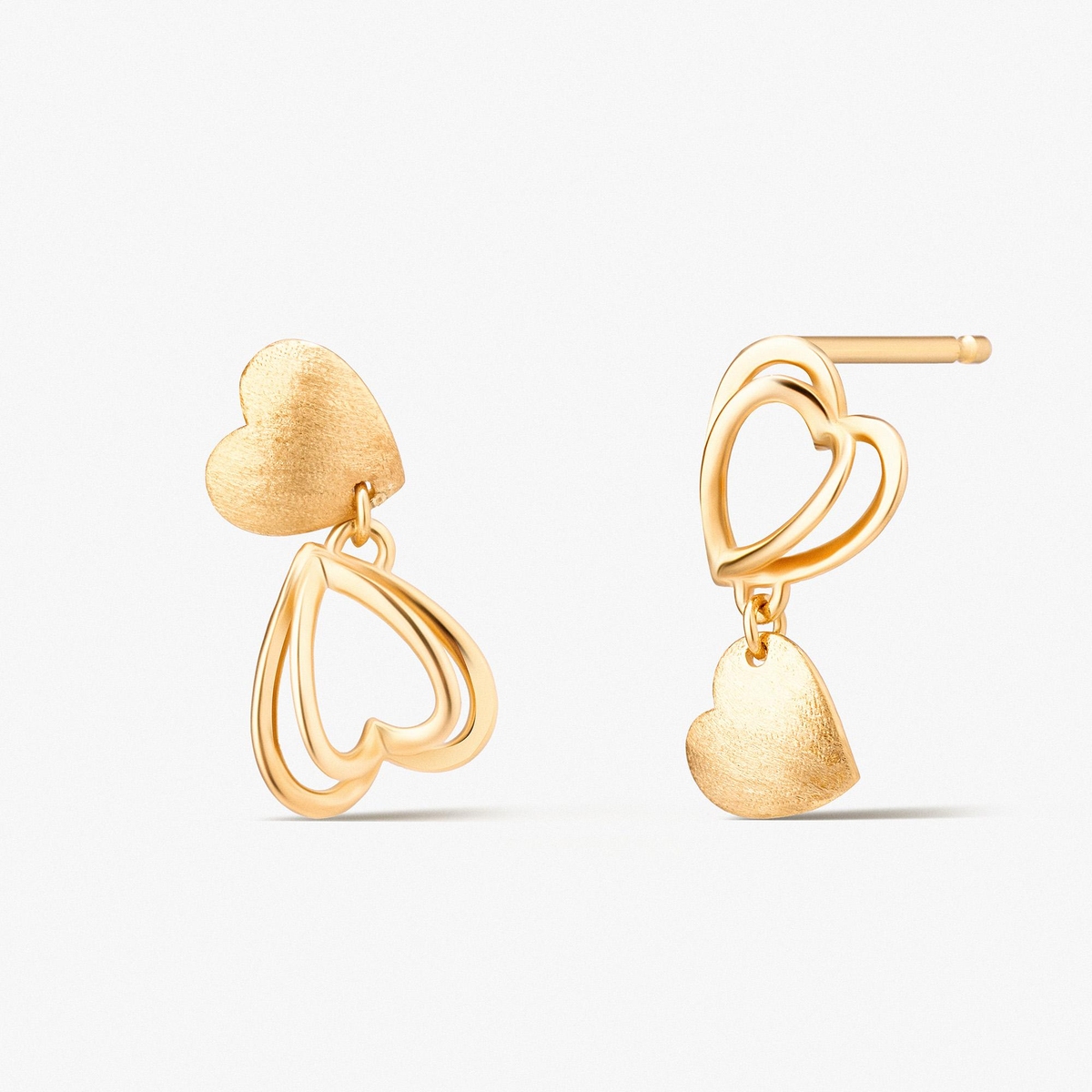 Kolczyki złote Czułość