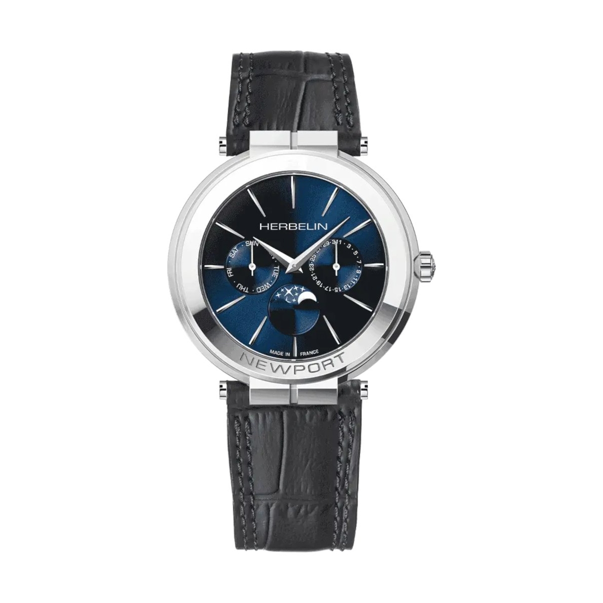 ZEGAREK HERBELIN NEWPORT SLIM MOONPHASE