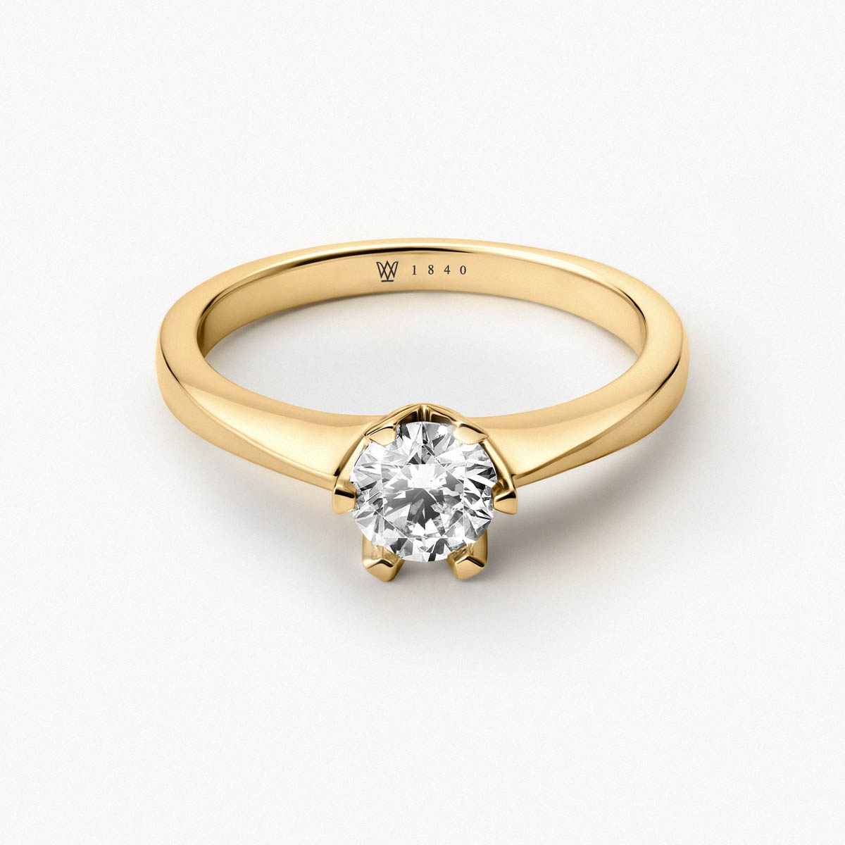 Pierścionek zaręczynowy złoty Jedyny