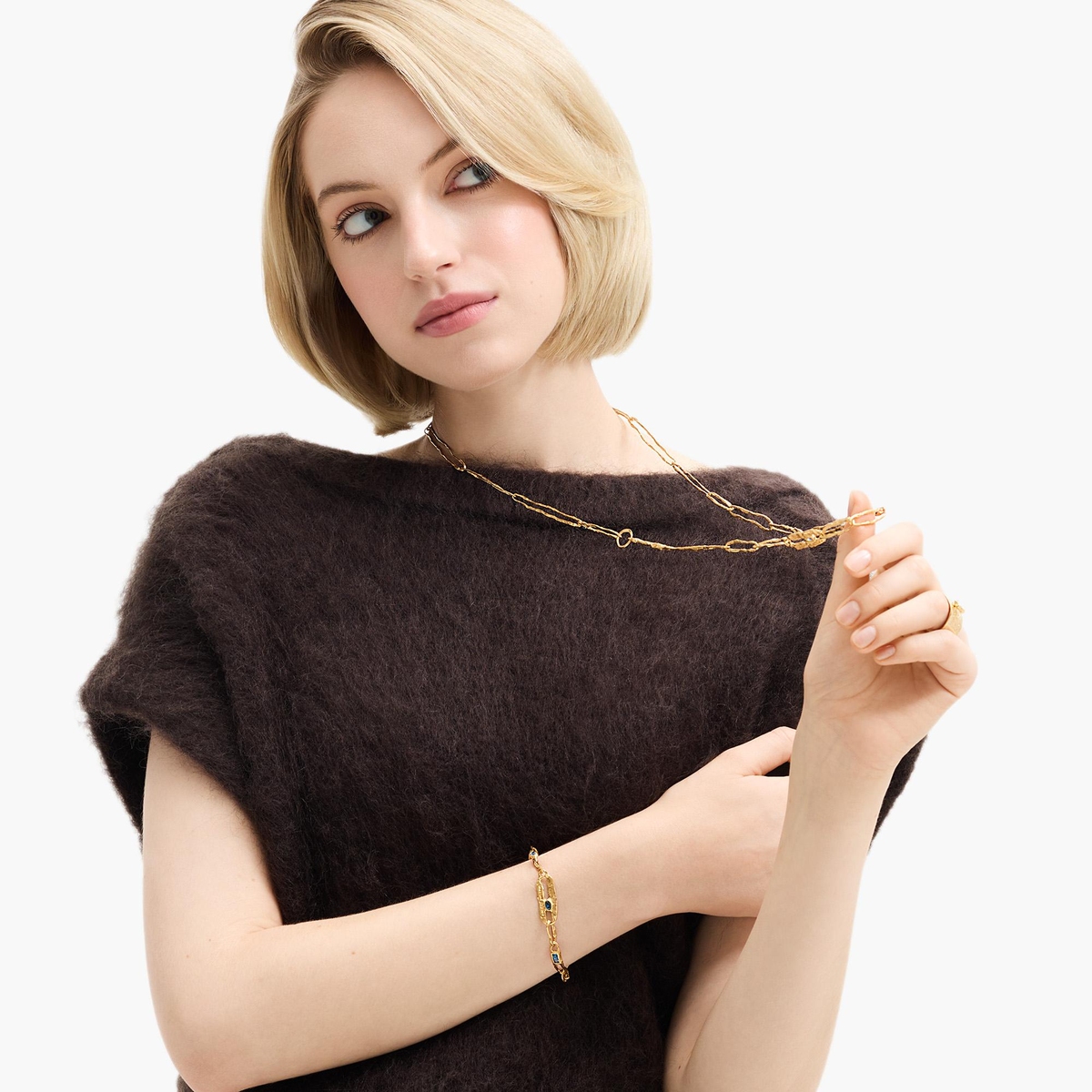 Naszyjnik srebrny Motyle