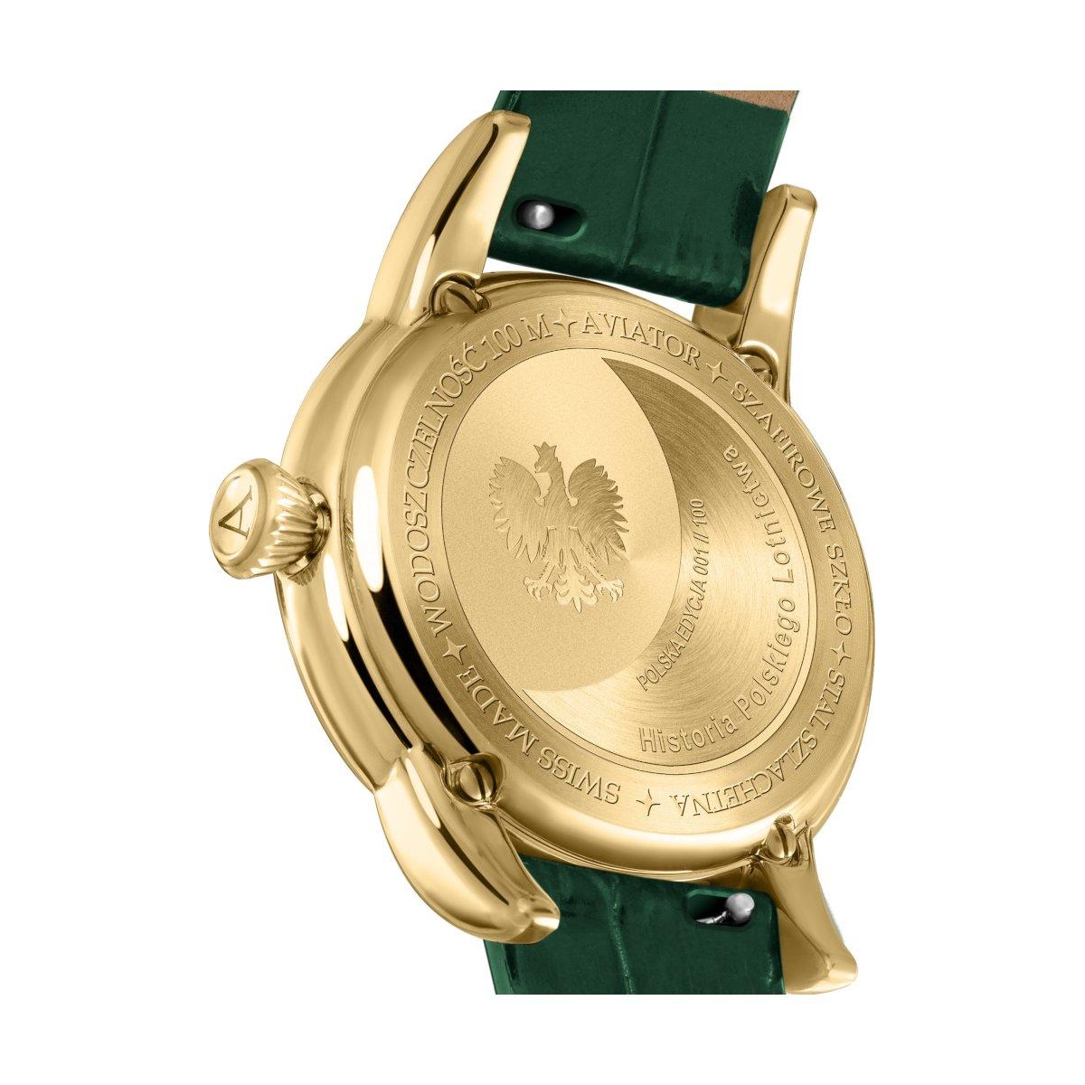 ZEGAREK AVIATOR DOUGLAS MOONFLIGHT DIAMOND POLISH EDITION