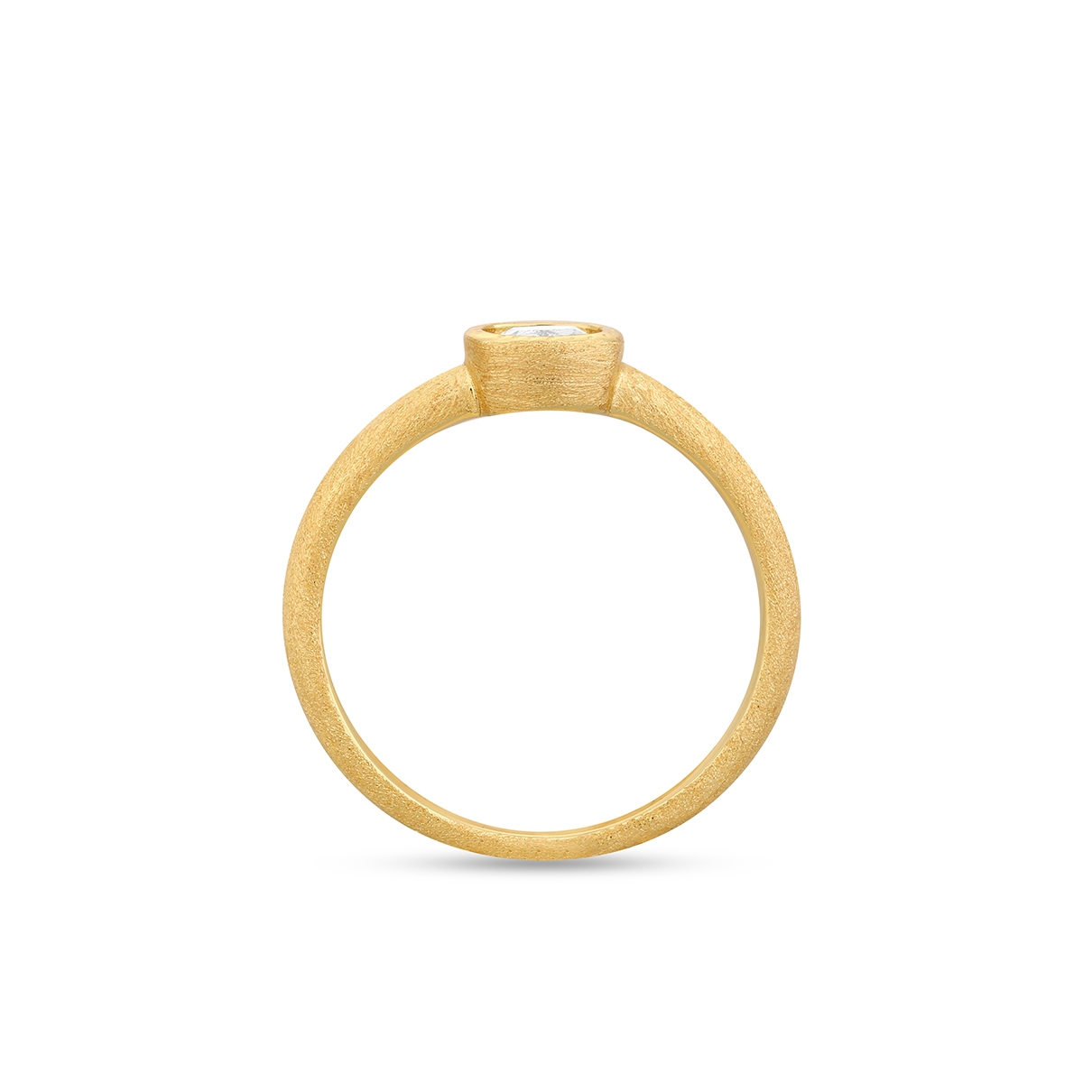 Pierścionek srebrny pozłacany z cyrkonią