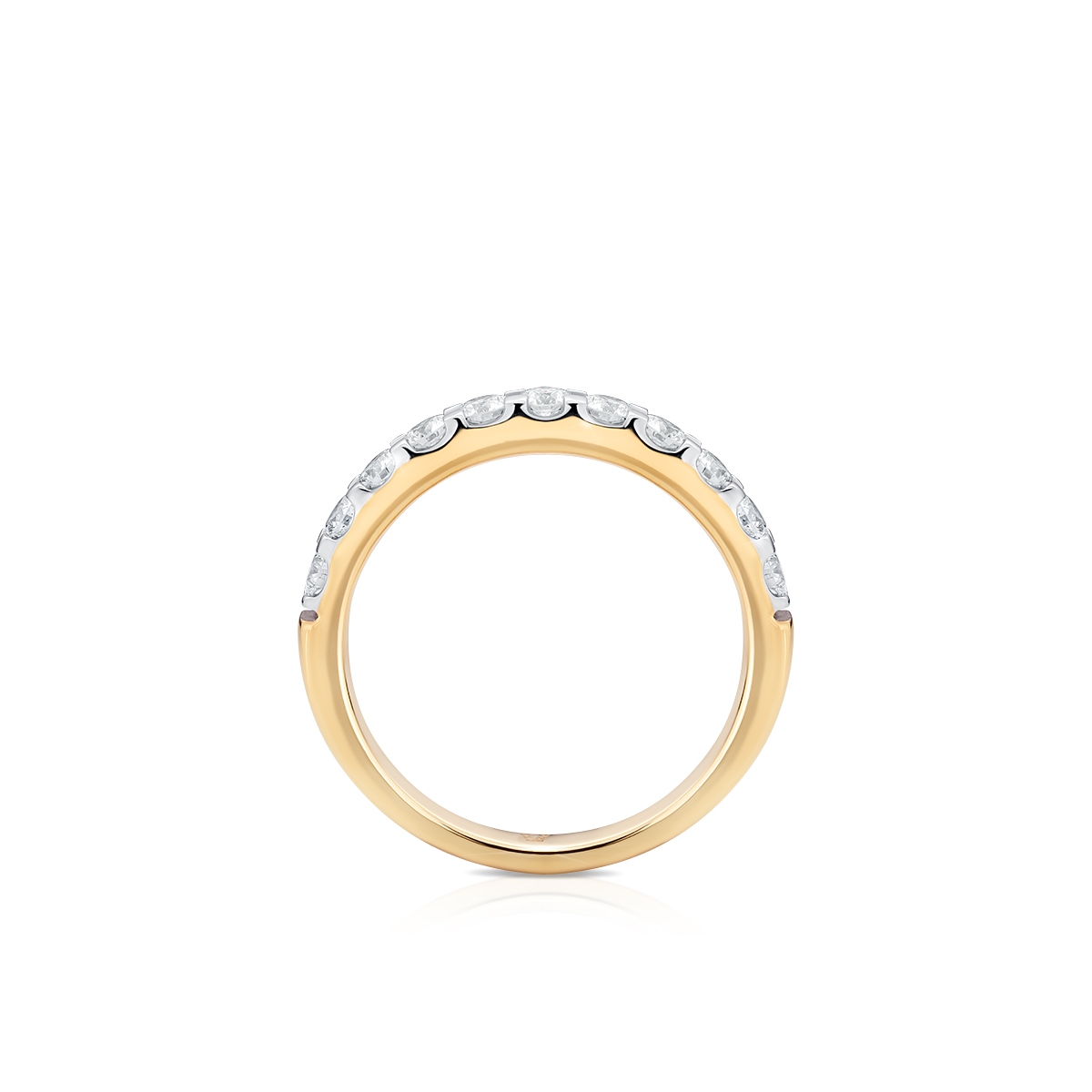 Pierścionek złoty z diamentami