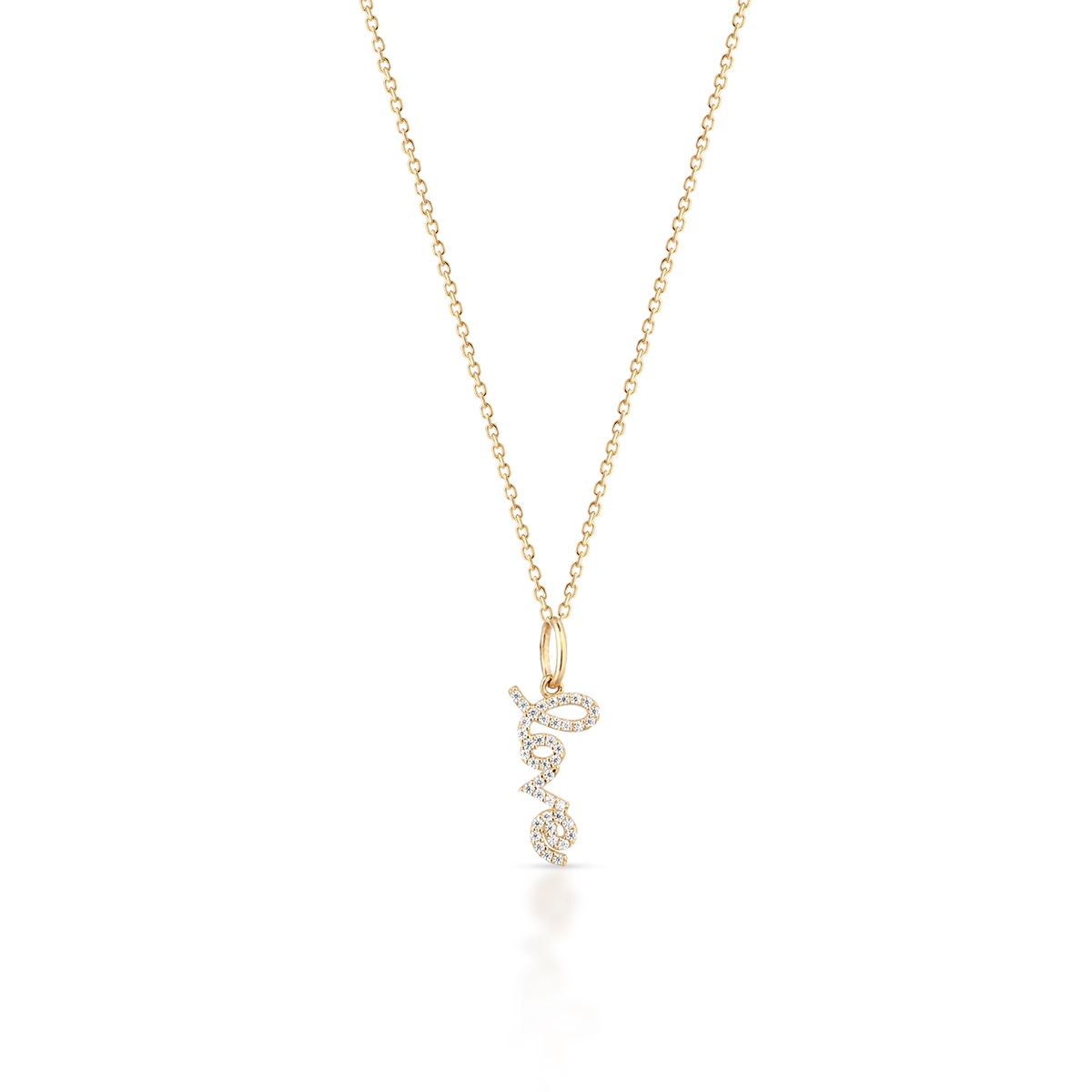 Wisiorek złoty Love